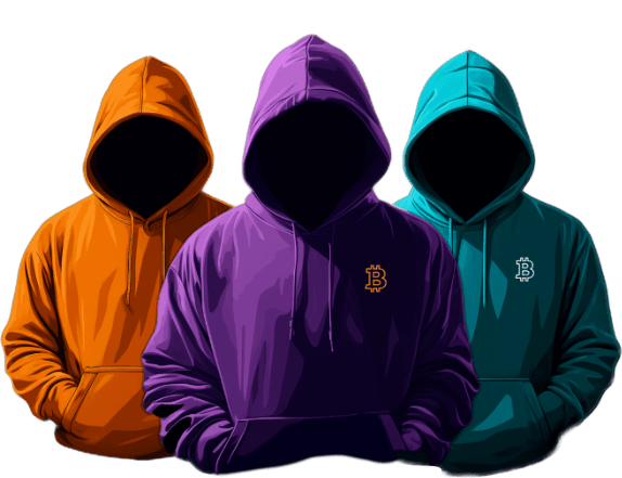 Hooded figures